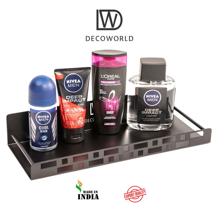 Bathroom Shelf Rectangular - Black