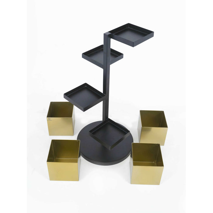 Planter-Stand-In-Tree-Shaped