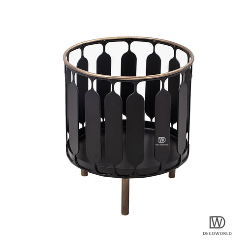 Black-and-Gold-Laser-Cut-Planter-Stand
