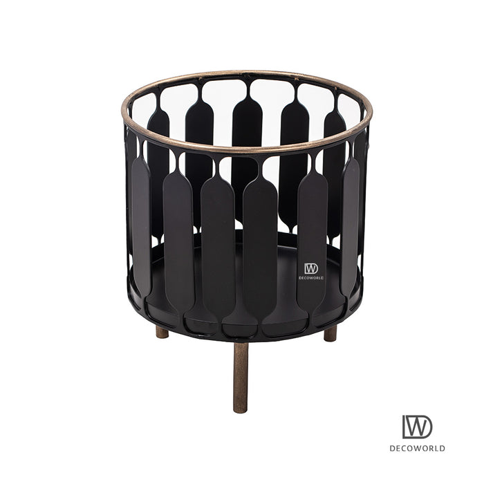 Black-and-Gold-Laser-Cut-Planter-Stand