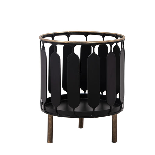 Black-and-Gold-Laser-Cut-Planter-Stand