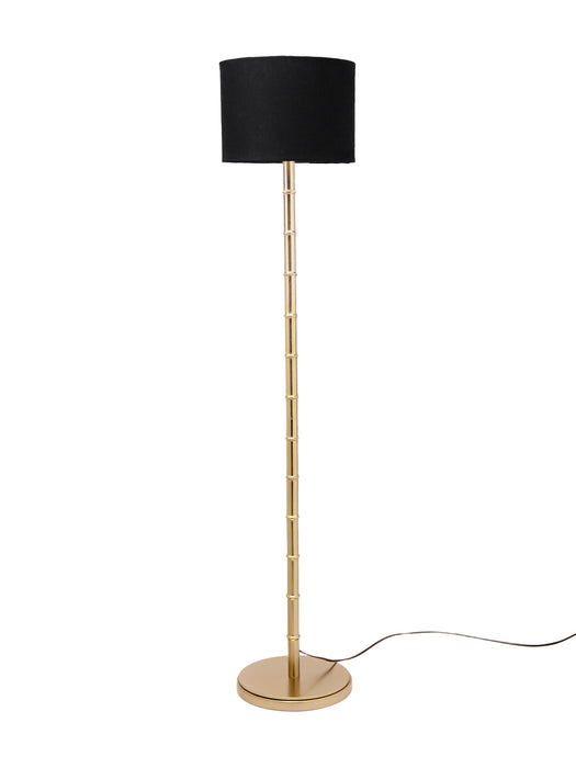 Bamboo Floor Lamp - Gold