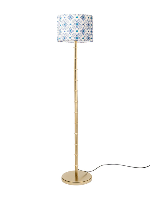 Bamboo Floor Lamp - Gold
