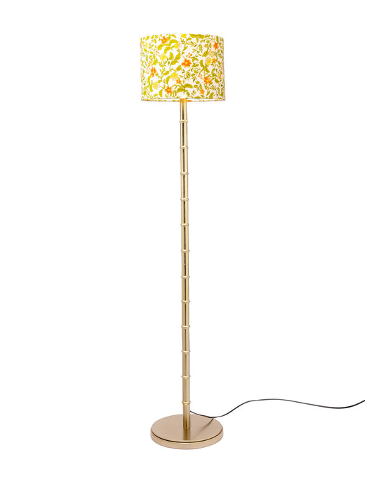 Bamboo Floor Lamp - Gold