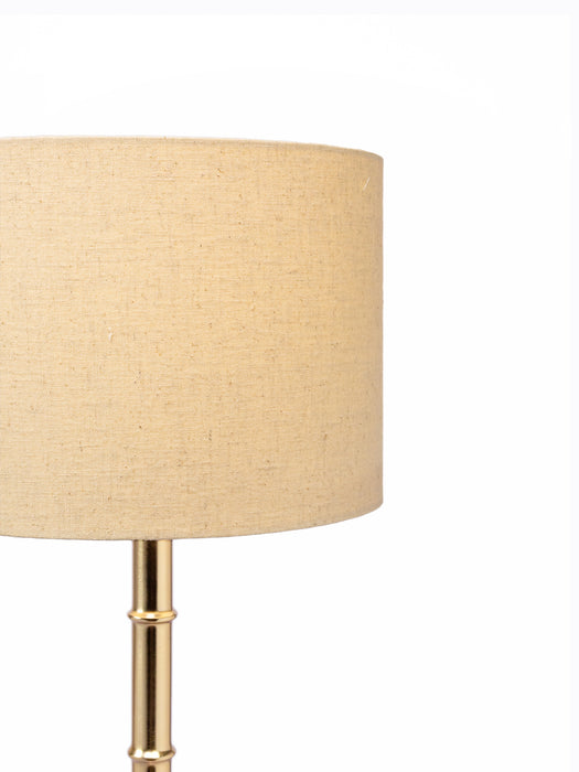 Bamboo Floor Lamp - Gold