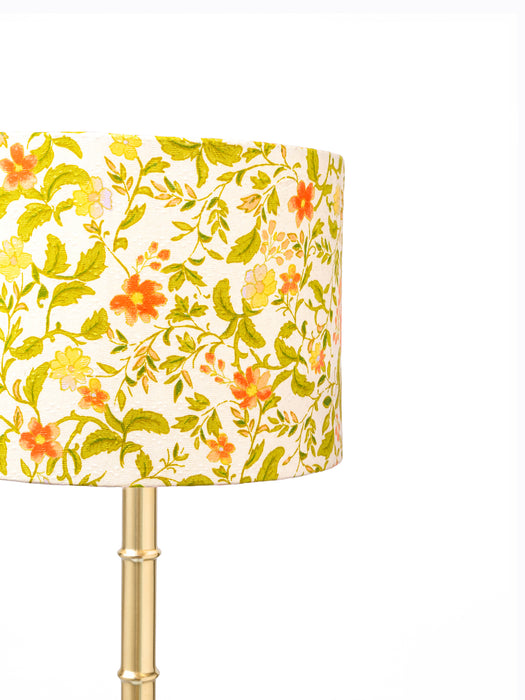Bamboo Floor Lamp - Gold