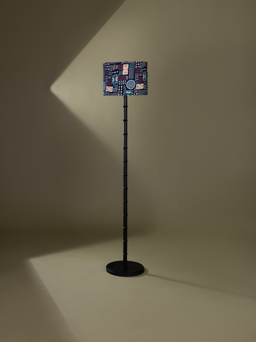 Bamboo Floor Lamp - Black