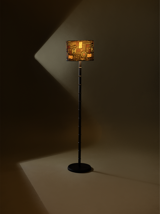 Bamboo Floor Lamp - Black