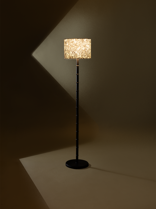 Bamboo Floor Lamp - Black