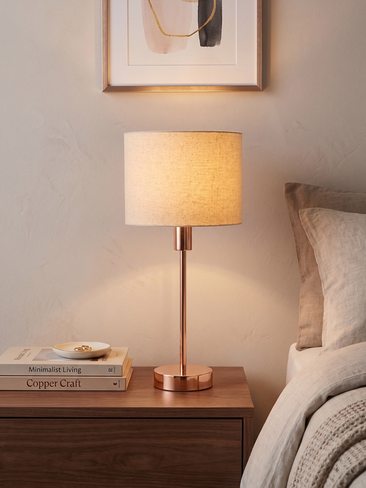 Linea Table Lamp - Rose Gold