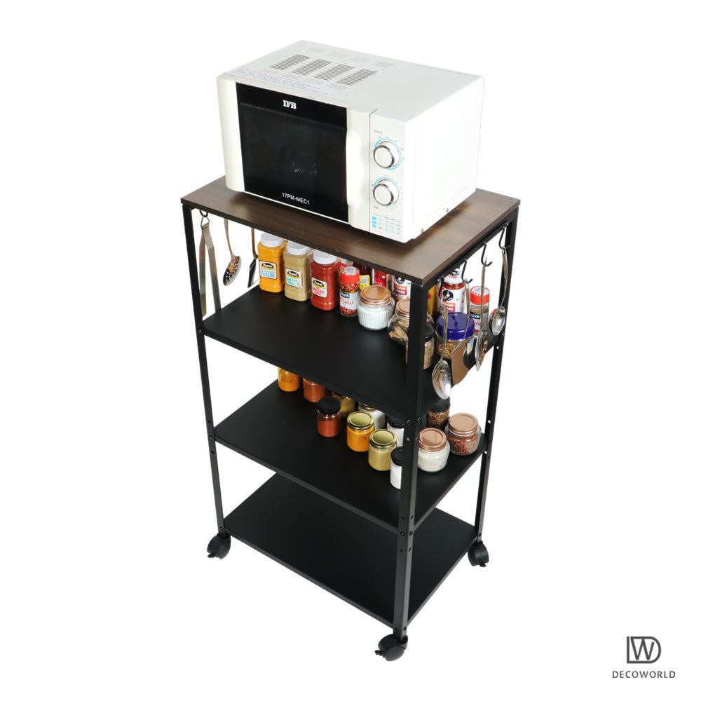 4 Tier Premium Microwave Stand with Wheels