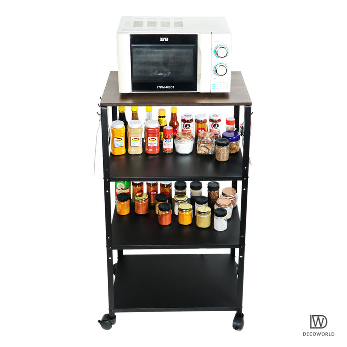 4 Tier Premium Microwave Stand with Wheels