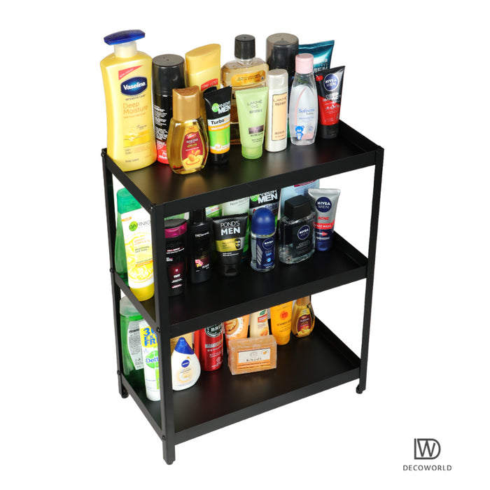 3 Tier Multipurpose Countertop Organizer Rack (Black)