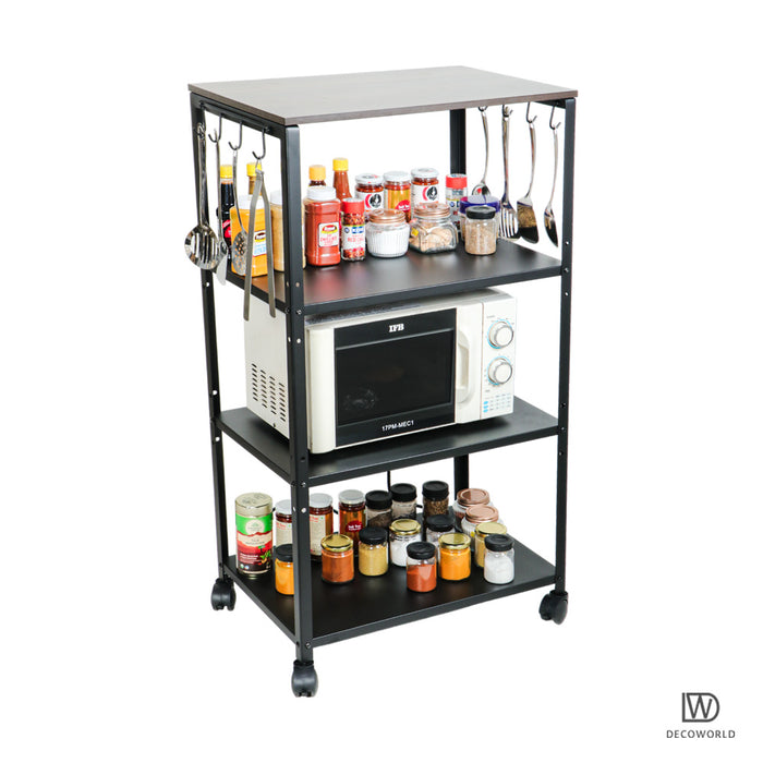 4 Tier Premium Microwave Stand with Wheels