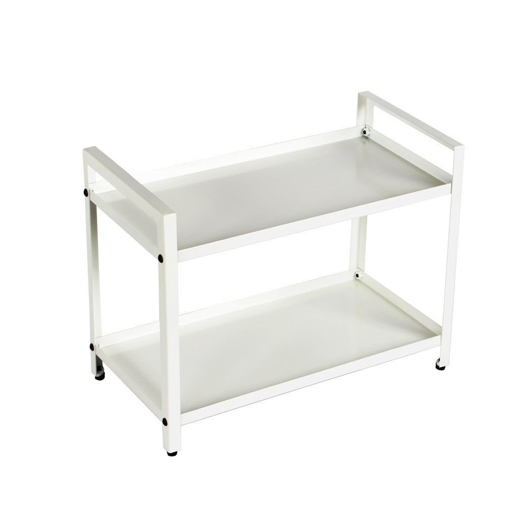2 Tier Multipurpose Countertop Organizer Stand (White)
