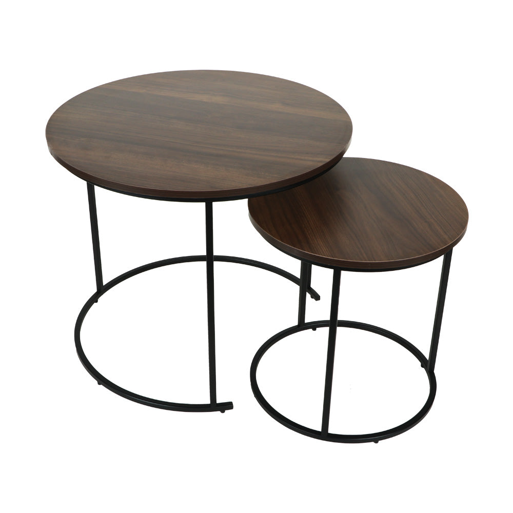 Premium Coffee Table (Woden Top with Black Legs)