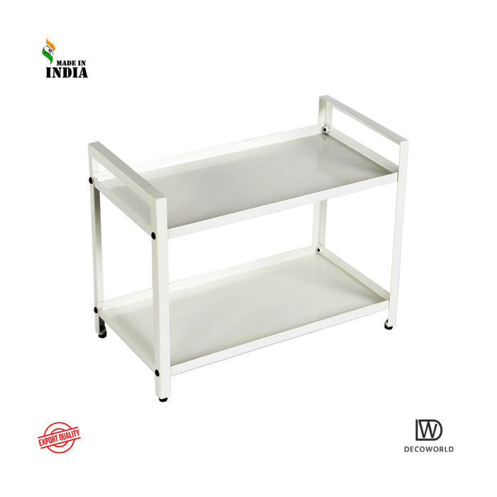 2 Tier Multipurpose Countertop Organizer Stand (White)