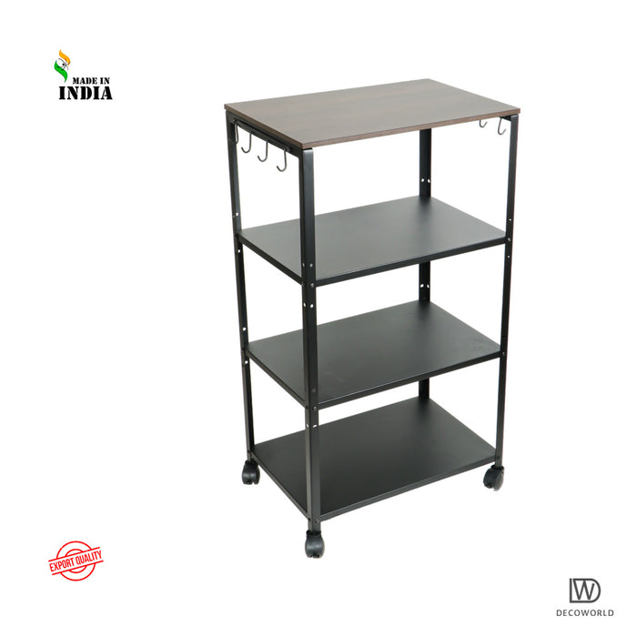 4 Tier Premium Microwave Stand with Wheels