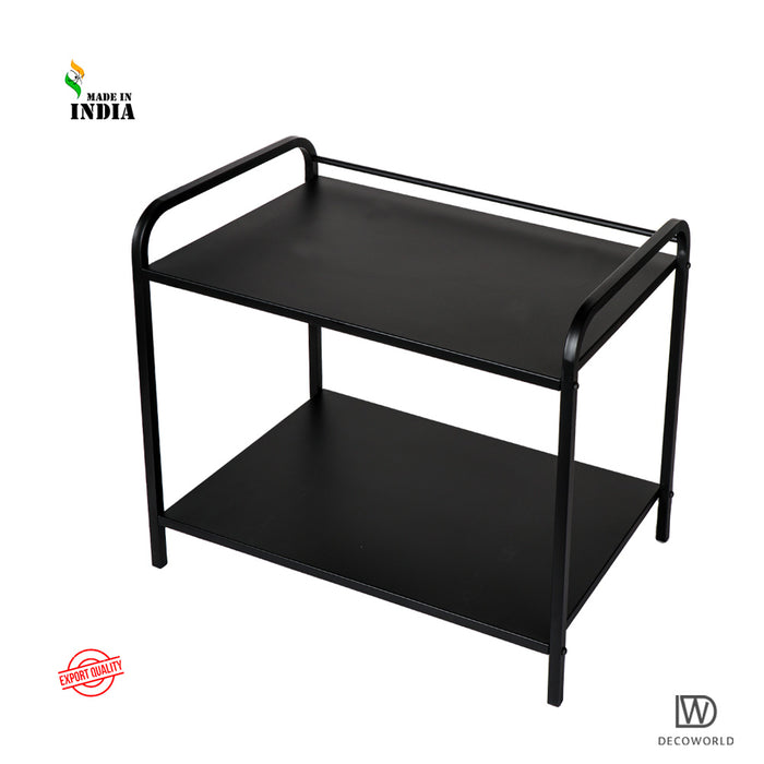 Premium Metal Microwave Stand (Black)