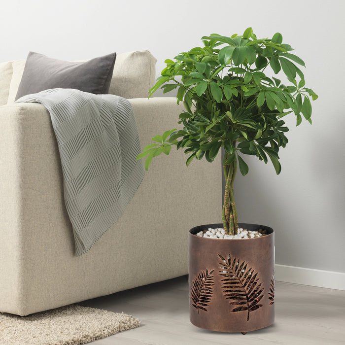 Leaf-Design-Laser-Cut-Planter-Stand