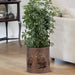 Laser-Cut-Planter-Stand-with-Leaf-Design