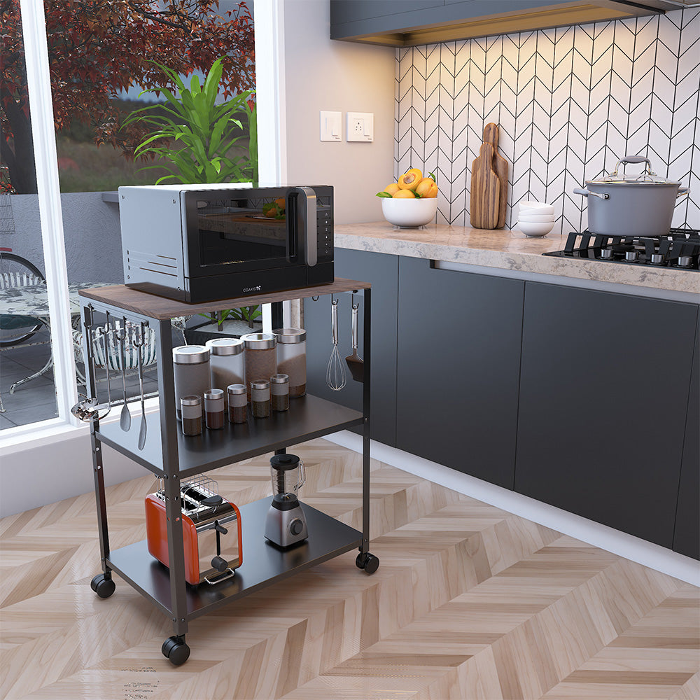 Buy Microwave Trolley Stand/Storage for Home-Office-Kitchen – DECOWORLD