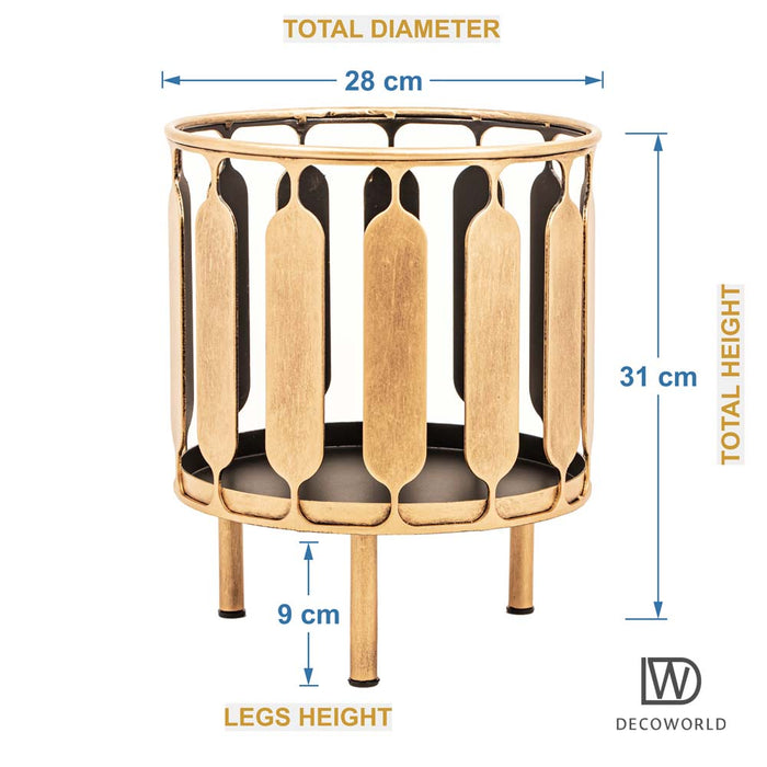 Laser-Cut-Brass-Planter-Stand