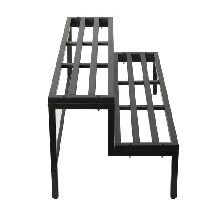 2 Tier Plant Stand || Black (Large)