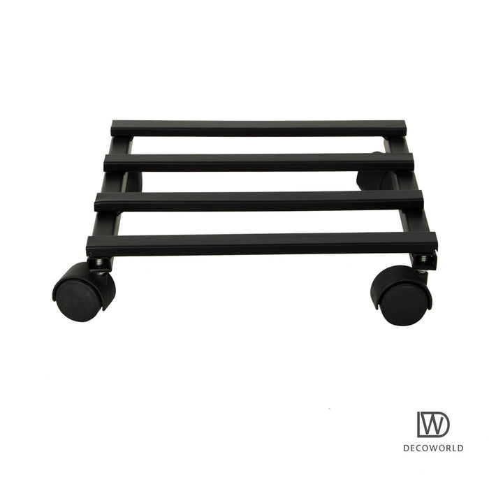 Planter Stand with Wheels  ( Set of 1)