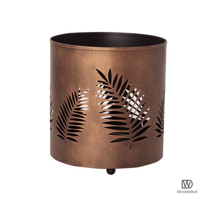 Small-Laser-Cut-Planter-with-Leaf-Design