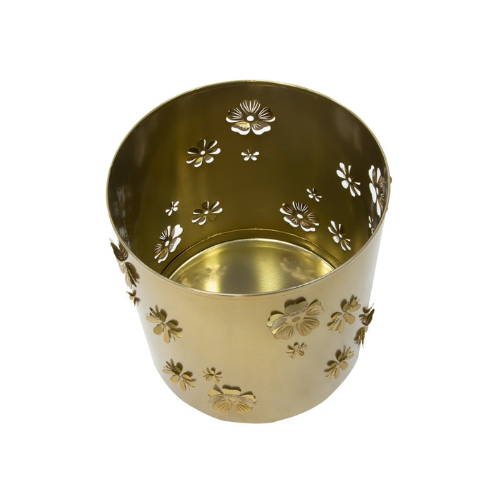 3D-Planter-Floral-Design-With-Brass-Finish