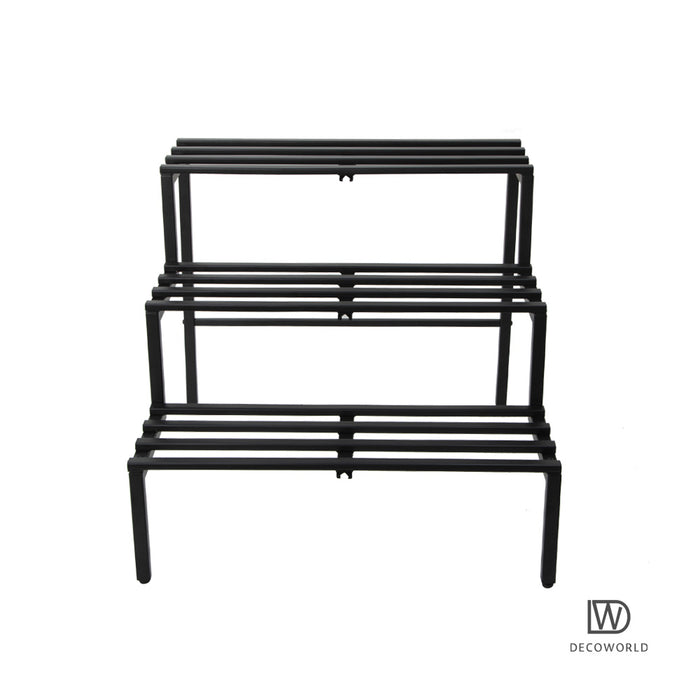 3 Tier Plant Stand || Black