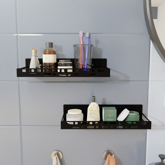 Bathroom Shelf Rectangular - Black