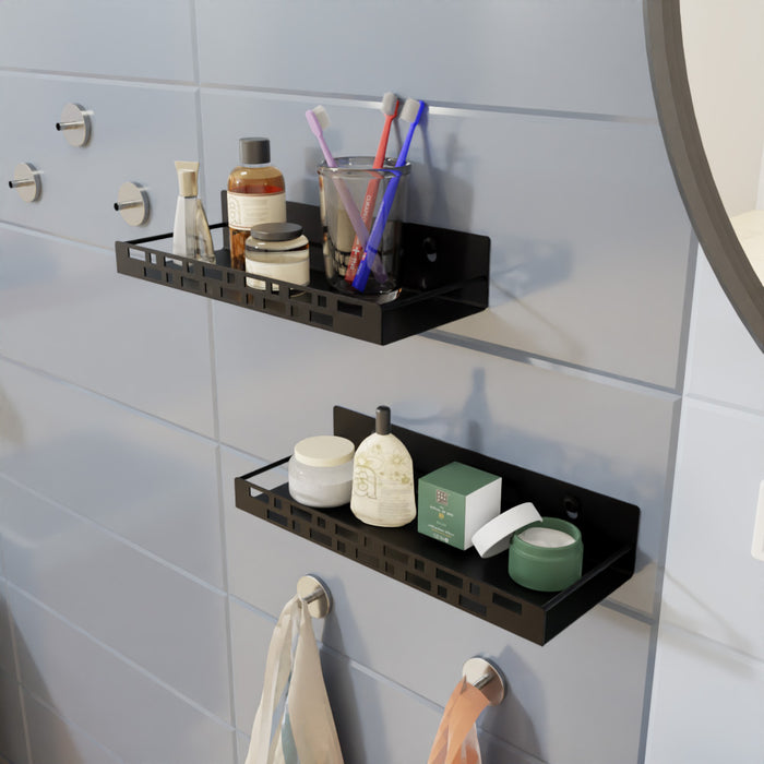 Bathroom Shelf Rectangular - Black