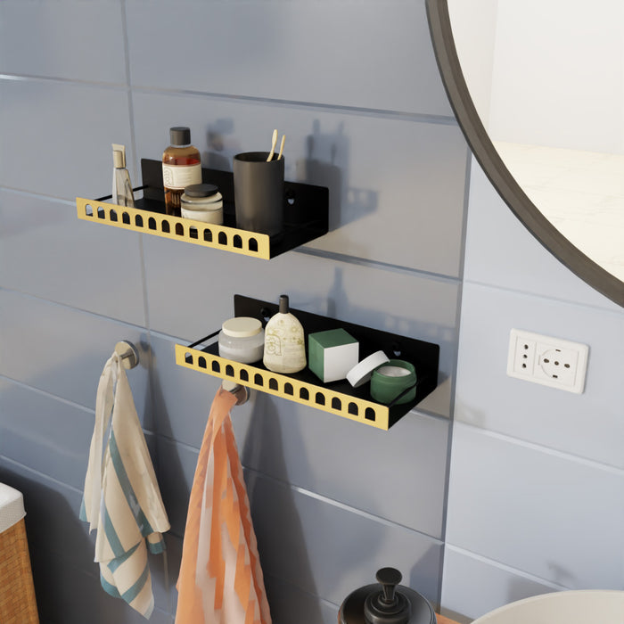 Bathroom Shelf Arch - Gold