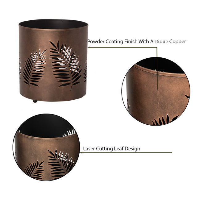 Laser Cut Planter - Leaf Design (Small )