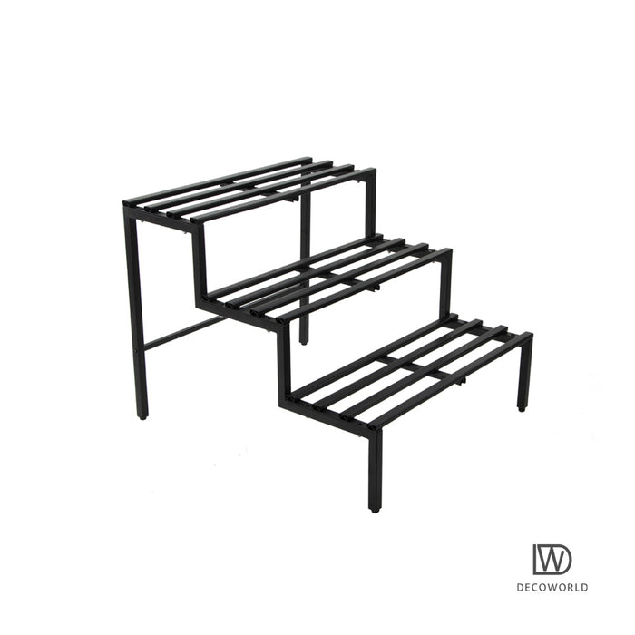 3 Tier Plant Stand || Black