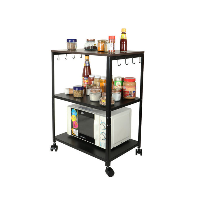 3 Tier Premium Microwave Stand with Wheels