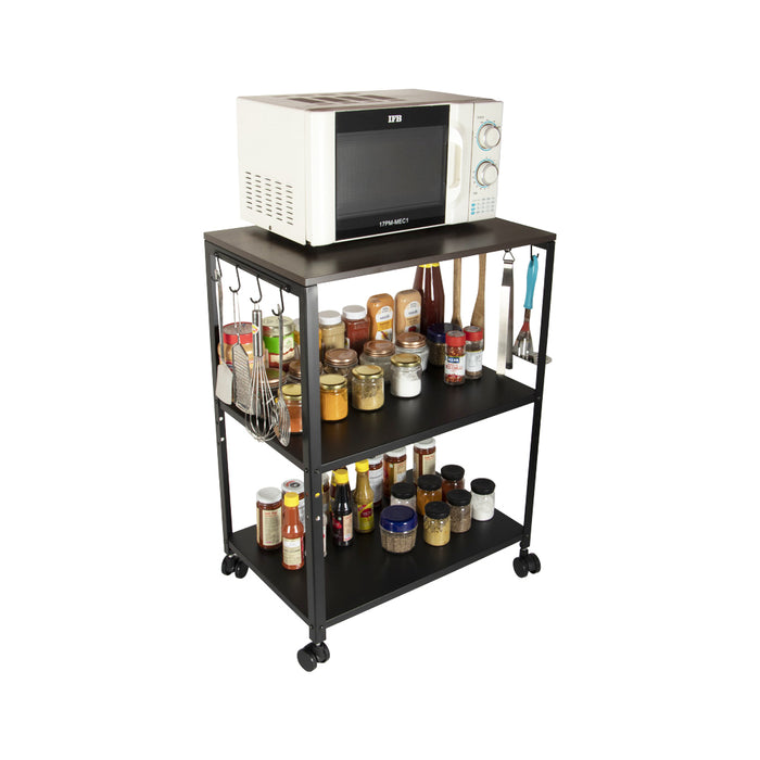 3 Tier Premium Microwave Stand with Wheels