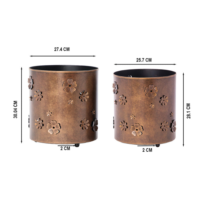 3D Planter - Floral Design (Set of 2)