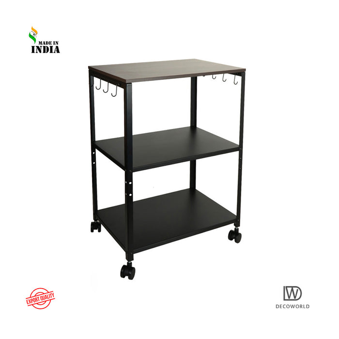 3 Tier Premium Microwave Stand with Wheels