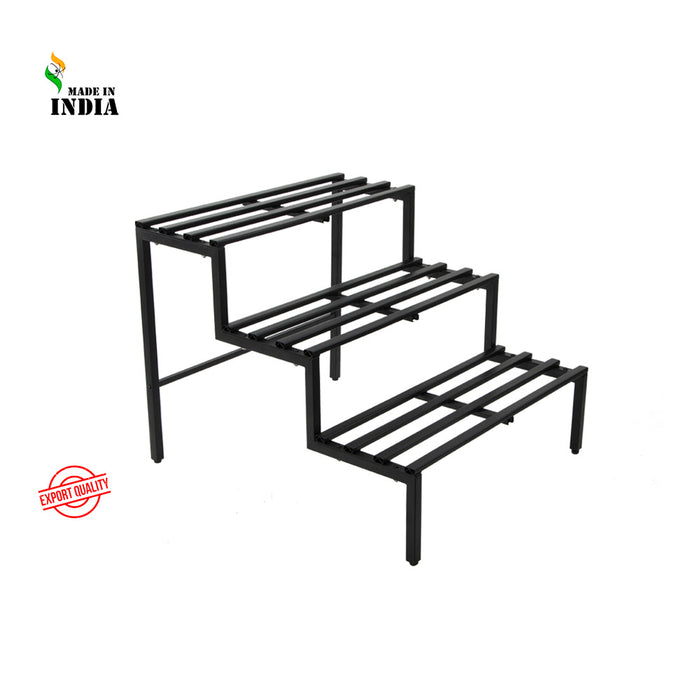 3 Tier Plant Stand || Black